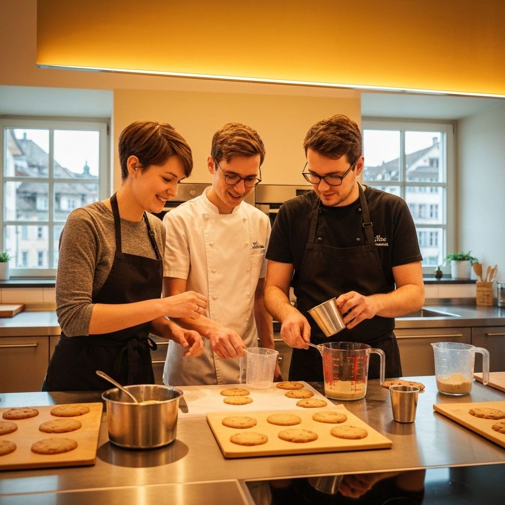 Thookies Team beim Backen in Thun